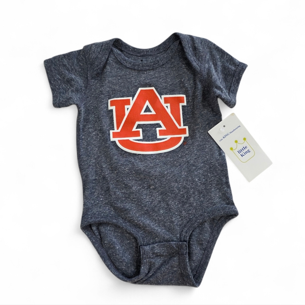 NWT Auburn University Tigers Infant One Piece - Navy - Little King  12 Months